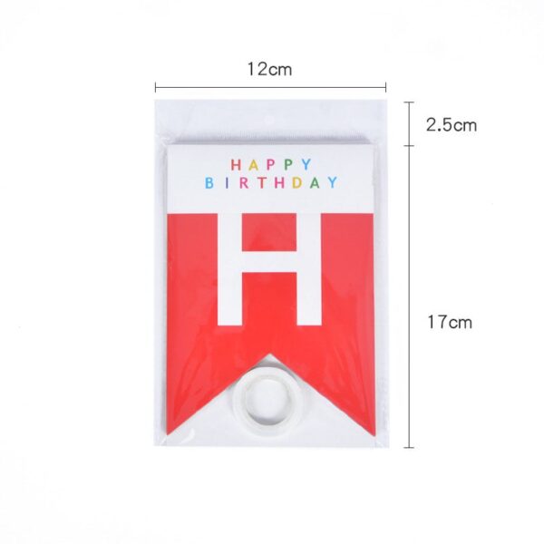 Paperboard Happy Birthday Letters Banner With Confetti Balloons 6