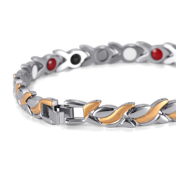 Charm Bracelet Germanium Link Chain Health Magnetic Bracelet Bio Energy Jewelry 3