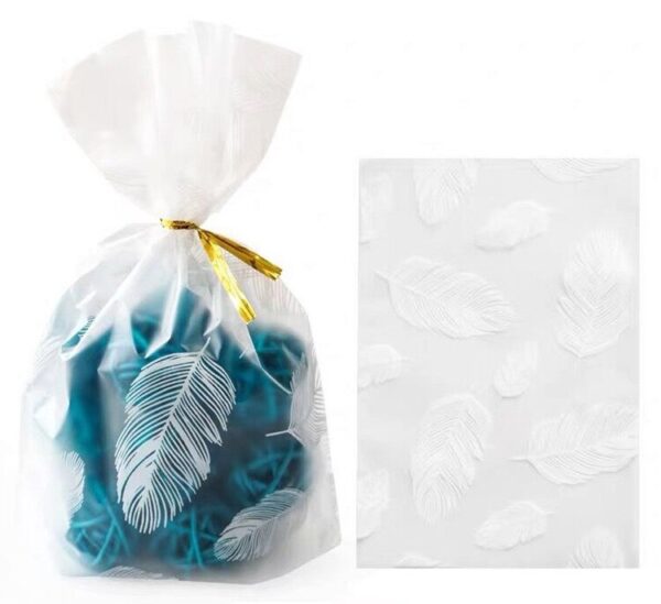 50Pcs Bags and Wire Ties Plastic Gift Packaging Pouches 3
