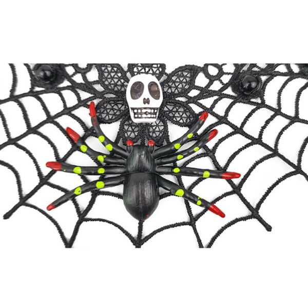 Halloween Spider Cobweb Chokers Crystal Lace Neck Choker 5