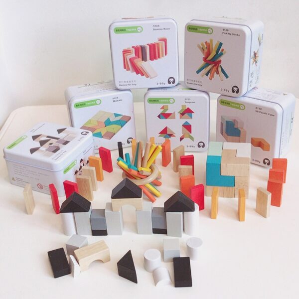 Wooden Building Block Disassembly Toys 1