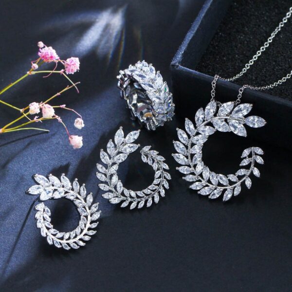 3Pcs Pack New Luxury Marquise for Lady Anniversary Jewelry Gift 1