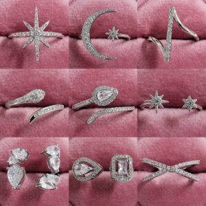 Snake Star X 925 Sterling Silver Trendy Fashion Rings for Women 1
