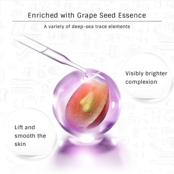 Grape Seed Essence Original Vitamin C Serum Delay Aging Reduce Wrinkles Moisturize Skin 6