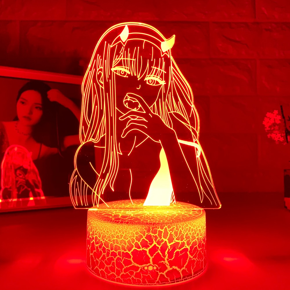 3D Night Light Anime Darling In The Franxx Zero Two Figure