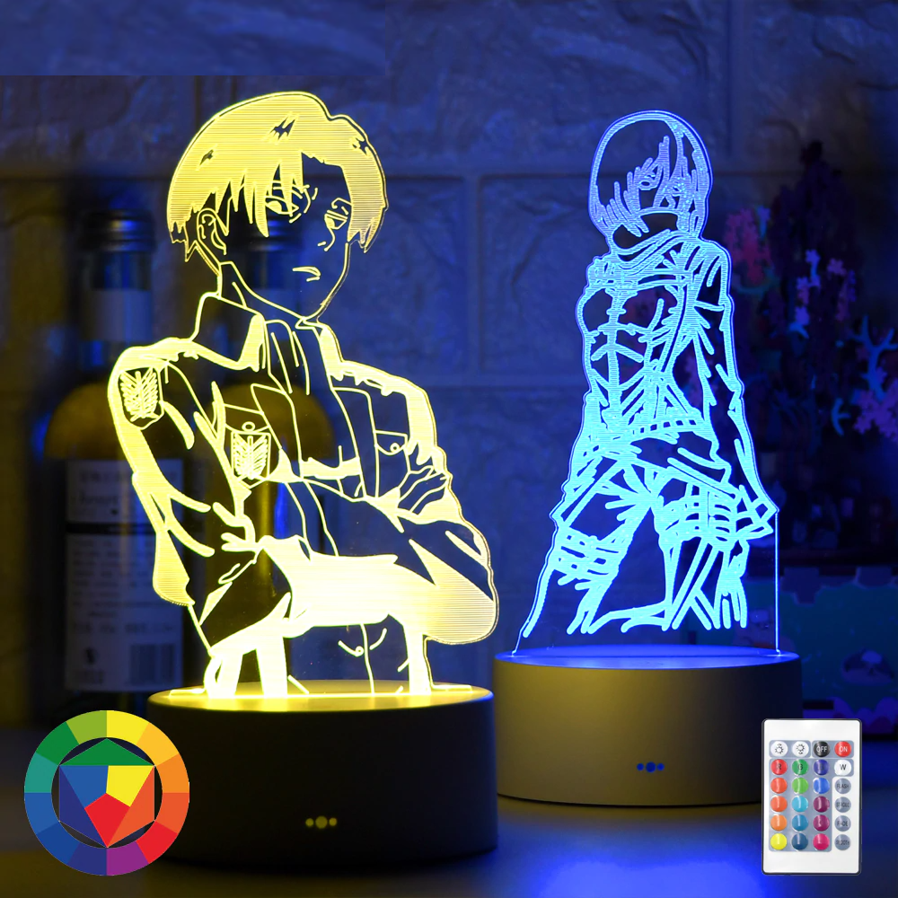 3D Night Light Shingeki No Kyojin