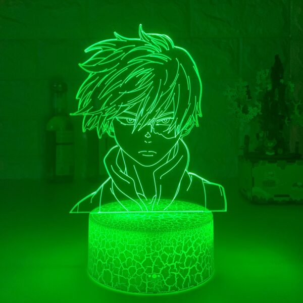 3D Night Light Anime My Hero Academia Shoto Todoroki Face Design 18