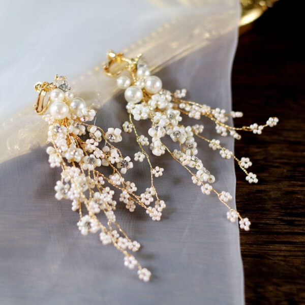 Luxury Wedding Crown Bridal Pearl Tiara 6