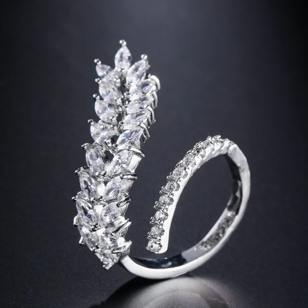 Luxury Fashion 925 Sterling Silver Adjustable Rings for Women 5