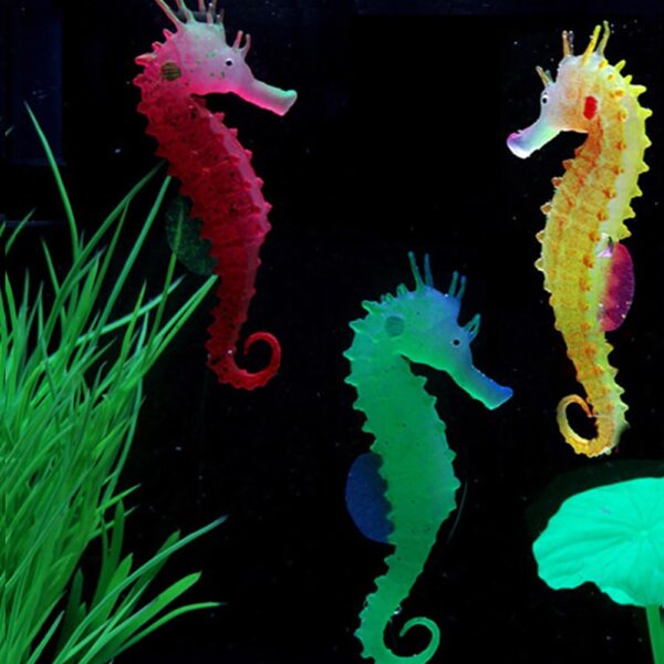 Aquarium Artificial Luminous Lionfish Silicone Fake Fish Floating Glow In Dark 6