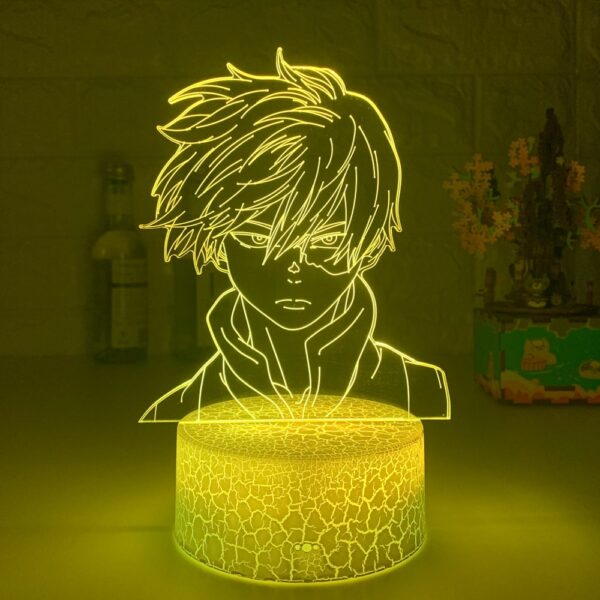 3D Night Light Anime My Hero Academia Shoto Todoroki Face Design 5