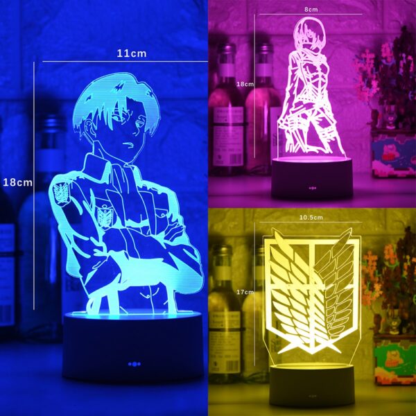 3D Night Light Shingeki No Kyojin 4