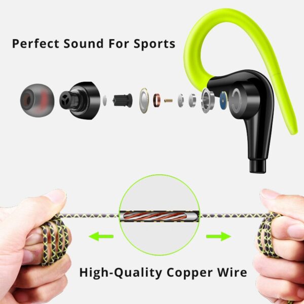 Ear Hook Style Earphone With Microphone For Xiaomi Samsung iPhone Huawei 5
