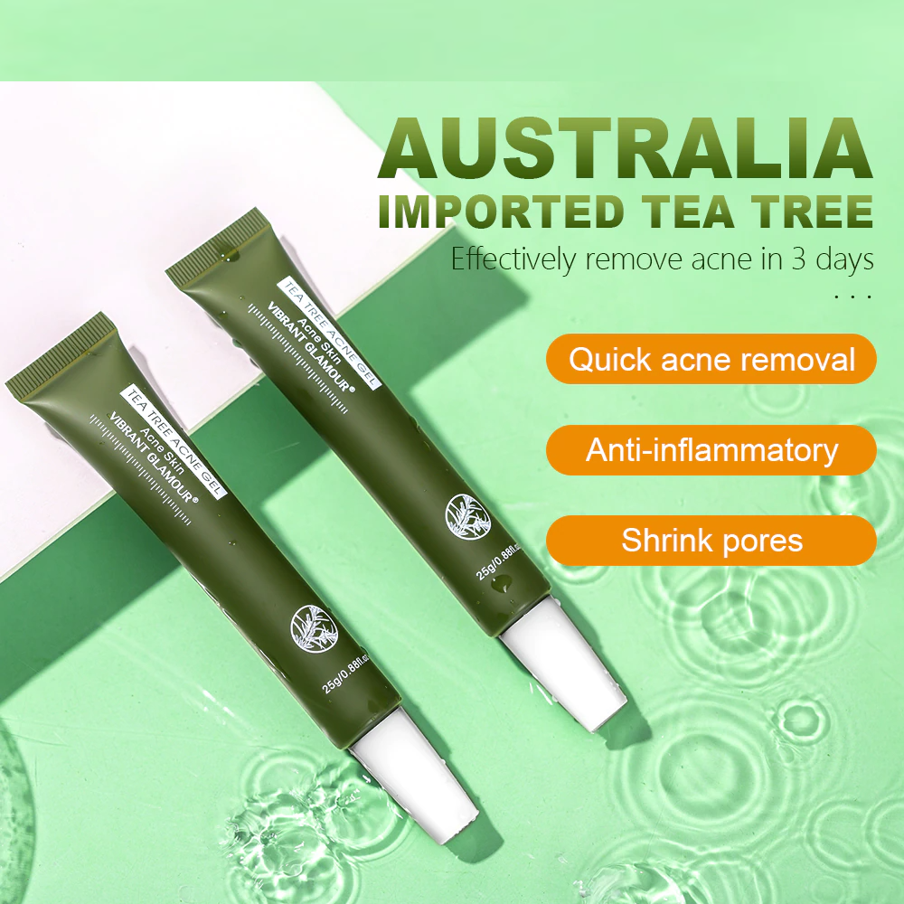 Tea Tree Acne Gel Moisturizing Remove Acne Shrink Pores Anti-inflammatory