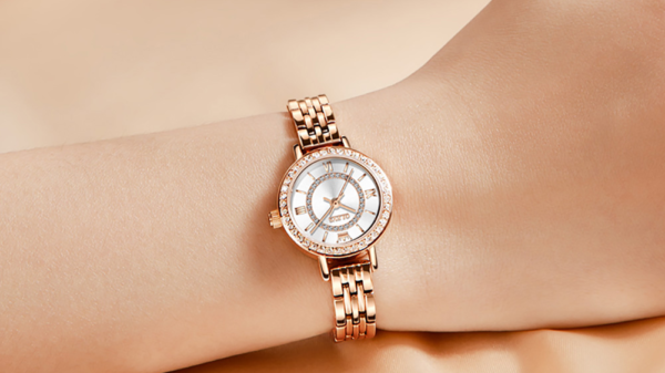 Luxury Women's Wristwatch Waterproof Stainless Steel Diamond 4