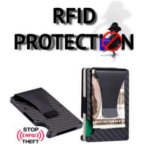 Carbon Fiber Credit Card Holder New Design Minimalist RFID Blocking Wallet 6