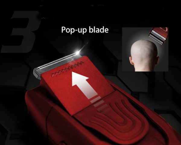 Electric Cordless Shaver Razor Floating Blade with Pop-up Trimmer Blade Rechargeable 4