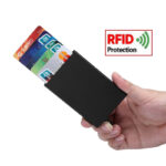 Anti-theft ID Credit Card Holder Thin Aluminium Metal RFID Blocking Wallet