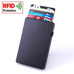 Slim Small Card Wallet RFID Pop-up Push Button 1