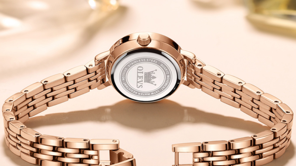 Luxury Women's Wristwatch Waterproof Stainless Steel Diamond 5