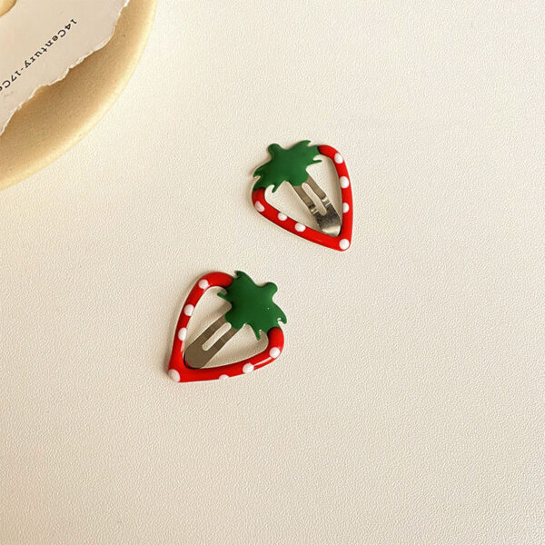 5Pcs Sweetly Strawberry Hairpins 4