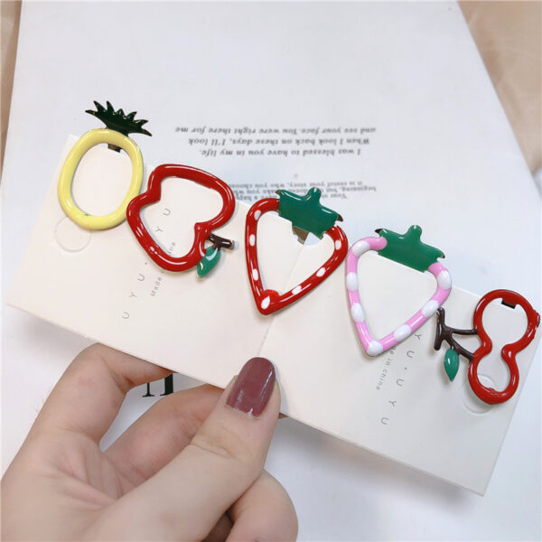 5Pcs Sweetly Strawberry Hairpins 6
