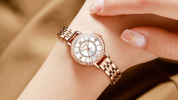 Luxury Women's Wristwatch Waterproof Stainless Steel Diamond 3