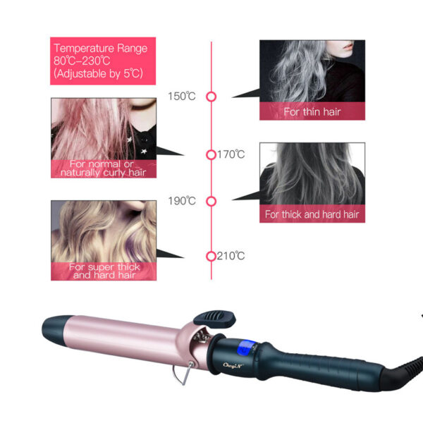 Professional LCD Digital Hair Curler 4