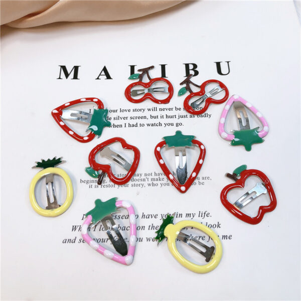 5Pcs Sweetly Strawberry Hairpins 5