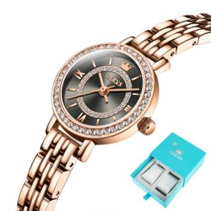 Luxury Women's Wristwatch Waterproof Stainless Steel Diamond