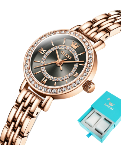 Luxury Women’s Wristwatch Waterproof Stainless Steel Diamond