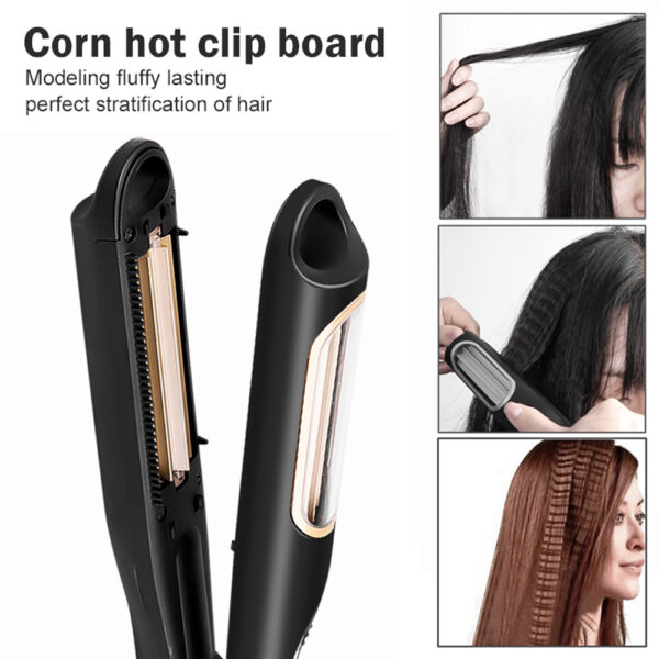 Automatic Corrugated Flat Hair Curler 4