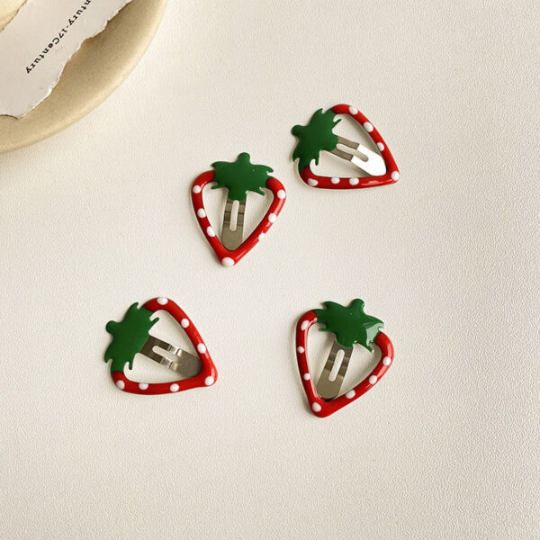 5Pcs Sweetly Strawberry Hairpins 1