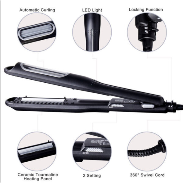 Automatic Corrugated Flat Hair Curler 3