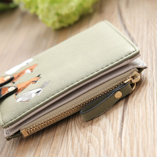 High Quality Wallet Lovely Cartoon Animals Short Leather Purse 4