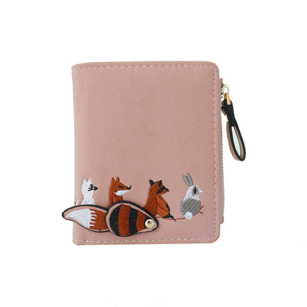 High Quality Wallet Lovely Cartoon Animals Short Leather Purse 6
