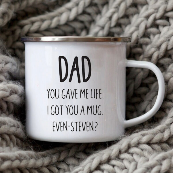 Dad Nutritional Facts Coffee Mug Enamel Cup Best Gift for Father’s Day 5