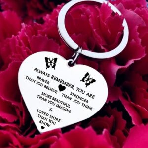Beautiful Butterfly Heart Keychain for Your Best Friend 1