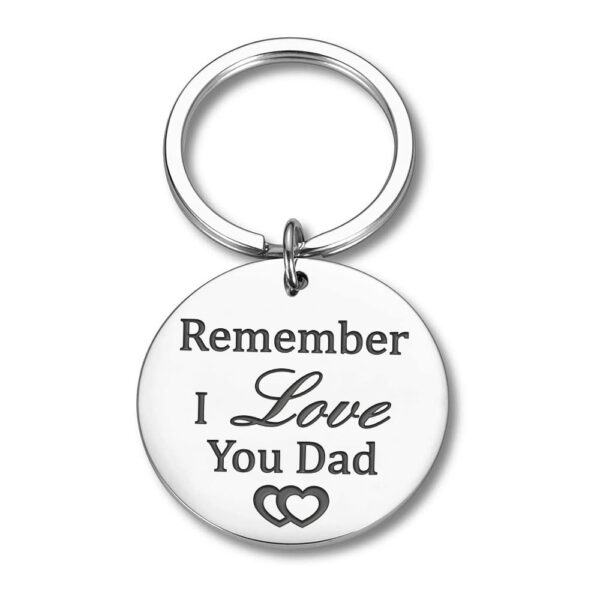 Father's Day Keychain Dad Gift Stainless Steel 6