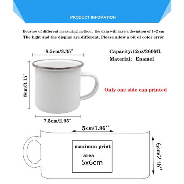 I'm A Teacher Printed Enamel Mug Coffee Juice Drink Cup 5