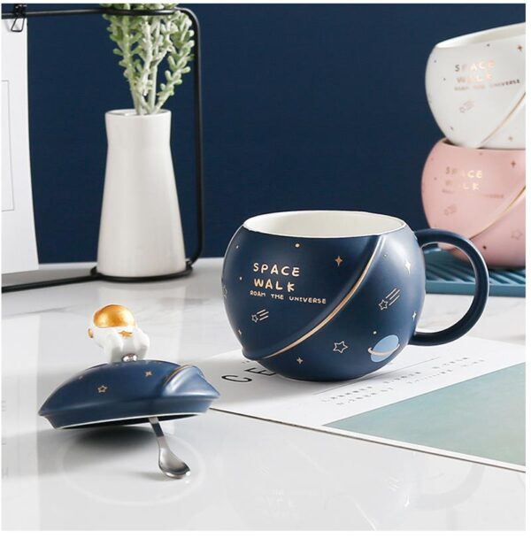 Creative Cute Space Solar System Ceramic Coffee Mug 5