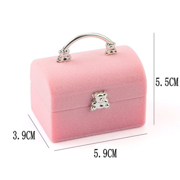 Small Jewelry Gift Box Cute Velvet Jewelry Case 2