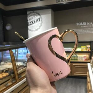Ceramic Cup Coffee Love Heart Mug 1