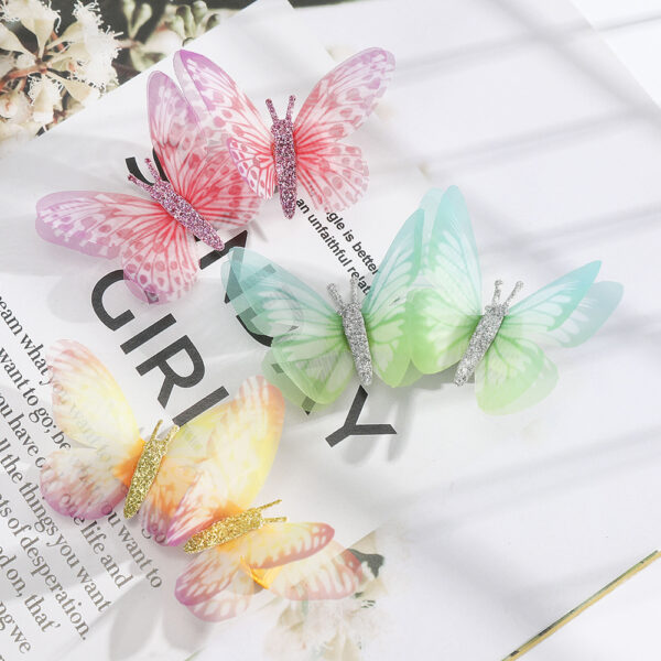 2Pcs Butterfly Hairpins 6