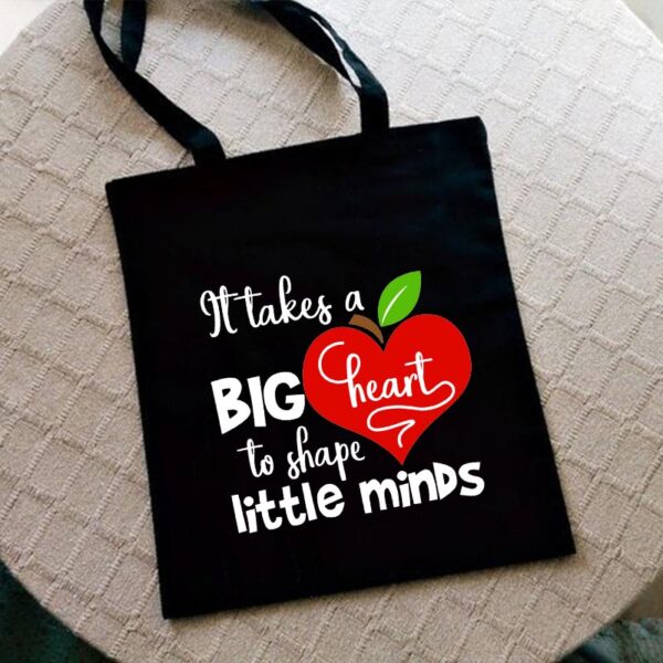 Teacher Love Inspire Shoulder Bag Reusable Foldable Storage Bag Gift 2