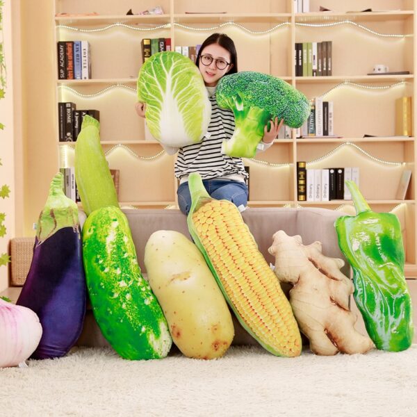 Simulation Vegetable Shape Plush Toys Stuffed Cushions 1