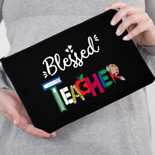 Blessed Teacher Portable Storage Zipper Case Gift 4