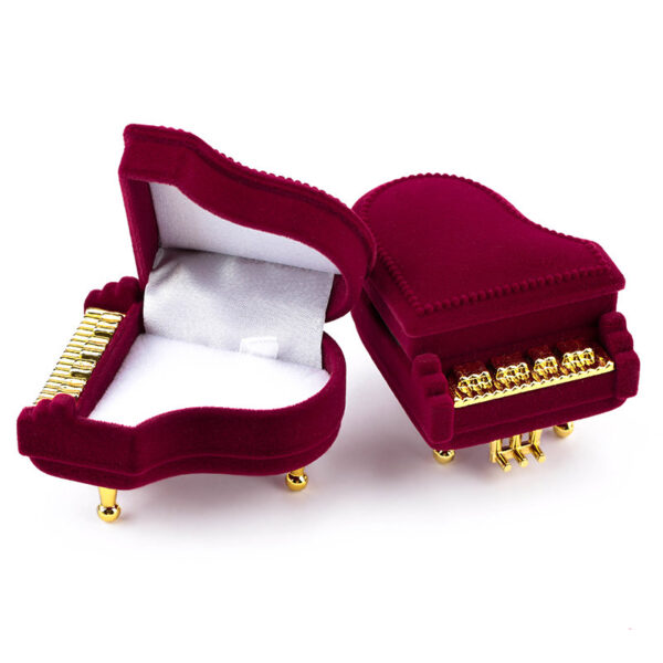 Unique Piano Velvet Jewelry Gift Box 3