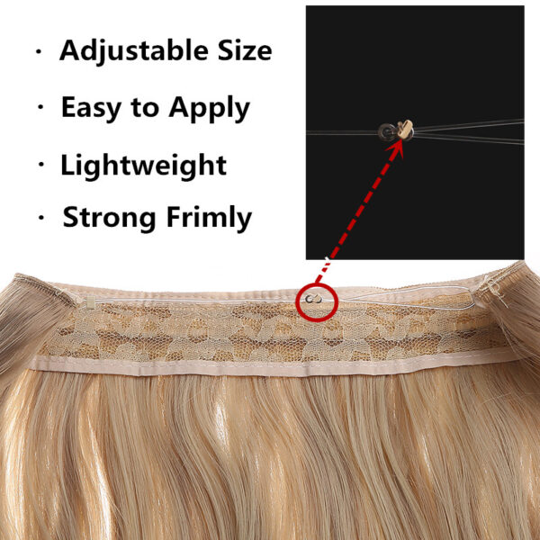 Synthetic No Clip Hair Extension Artificial Natural Long Short Straight Hairpiece 5