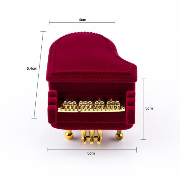 Unique Piano Velvet Jewelry Gift Box 2
